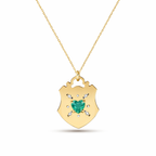 SHIELD HEART EMERALD