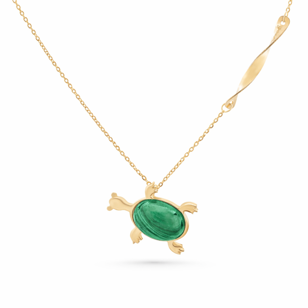 Malachite Azurite stone Turtle