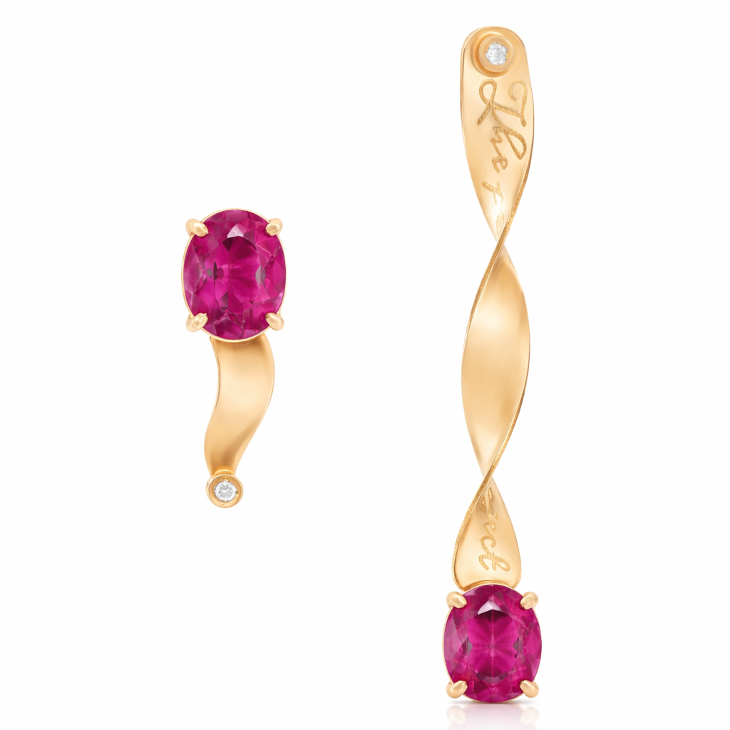 T WAVY EARINGS LONG & SHORT