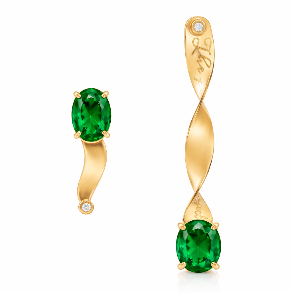 T WAVY EARINGS LONG & SHORT