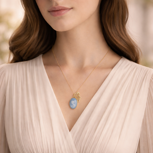 Cameo Angel Big with diamonds